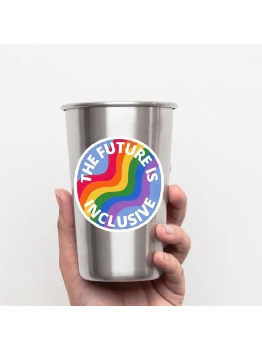 🌈 Decal "The Future Is Inclusive" decal for home or car - Picture 2 of 5
